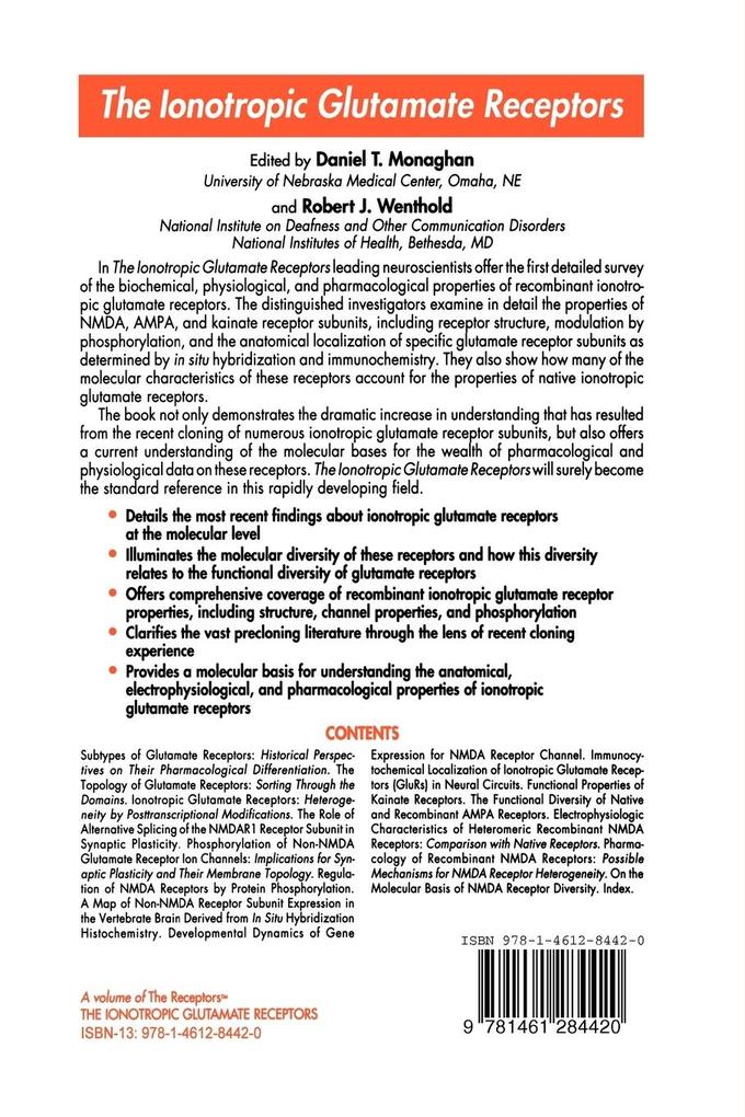 Weitere Ansicht: The Ionotropic Glutamate Receptors