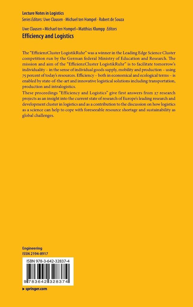Weitere Ansicht: Efficiency and Logistics