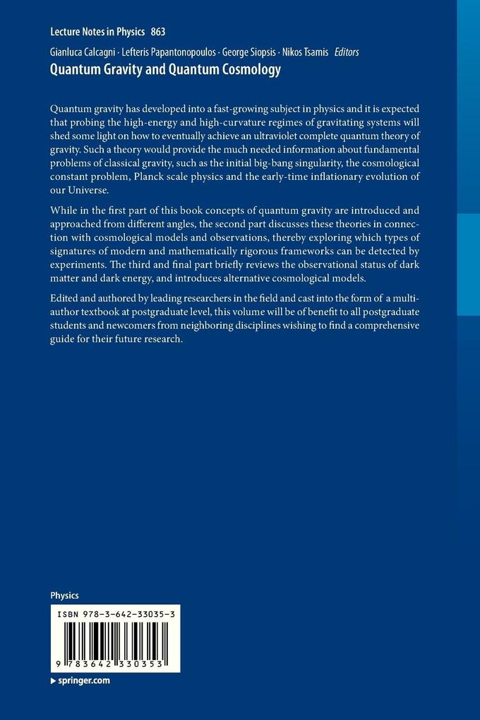 Weitere Ansicht: Quantum Gravity and Quantum Cosmology