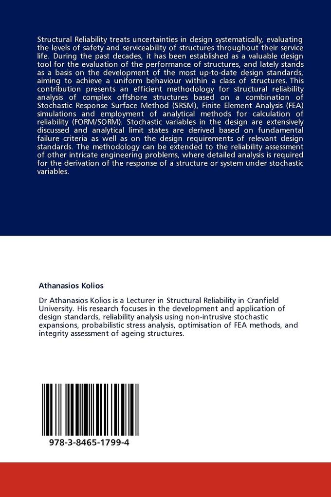 Weitere Ansicht: Structural Reliability Analysis of Offshore Structures | Athanasios Kolios