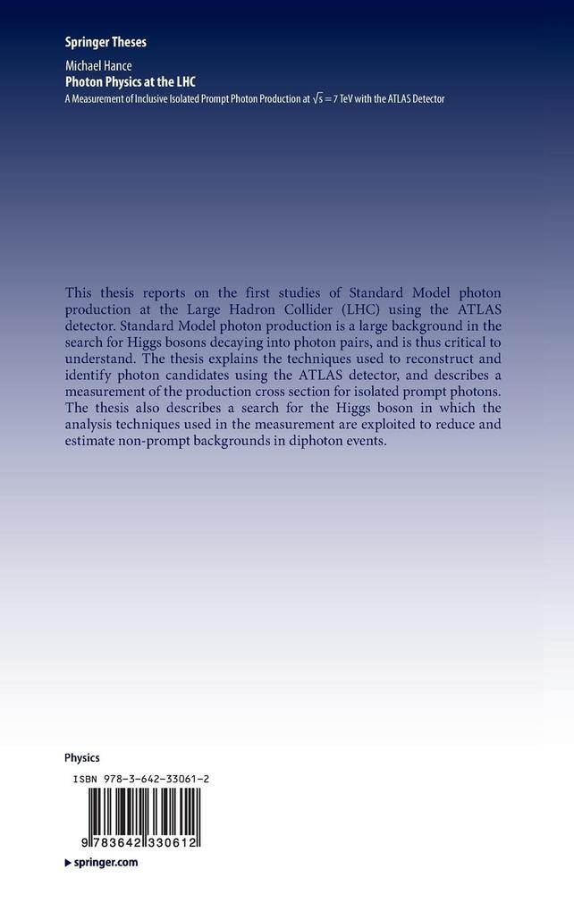 Weitere Ansicht: Photon Physics at the LHC | Michael Hance