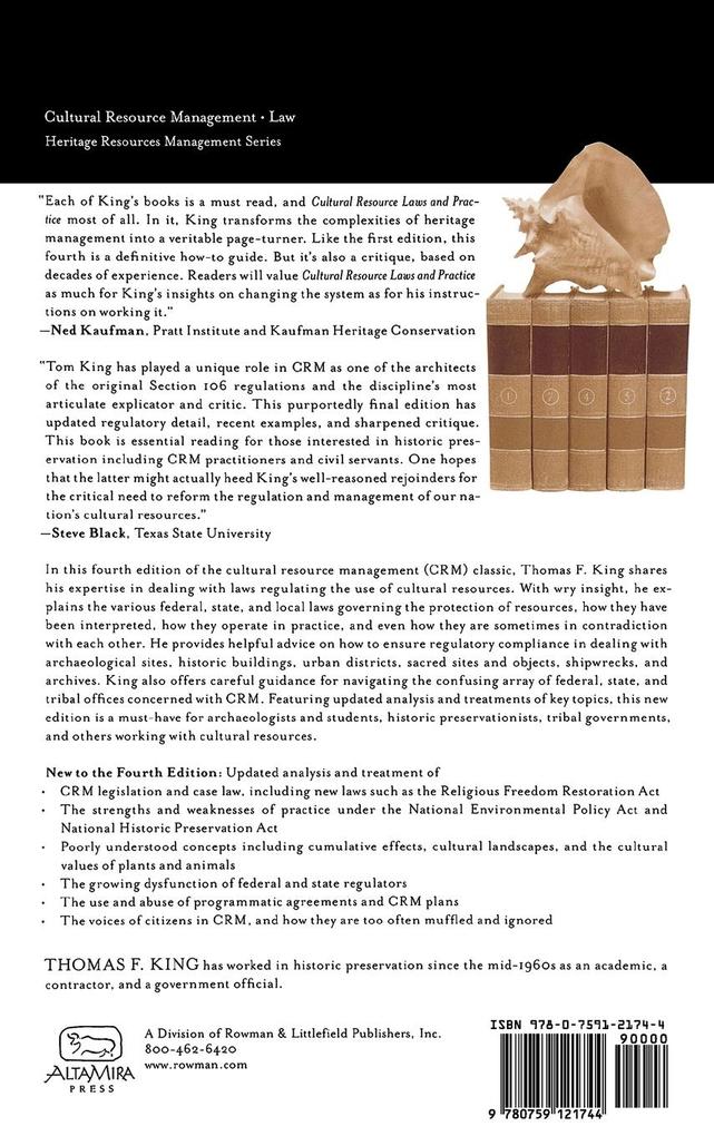 Weitere Ansicht: Cultural Resource Laws and Practice | Thomas F. King