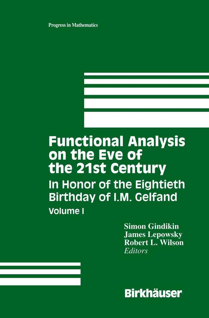 Produktbild: Functional Analysis on the Eve of the 21st Century
