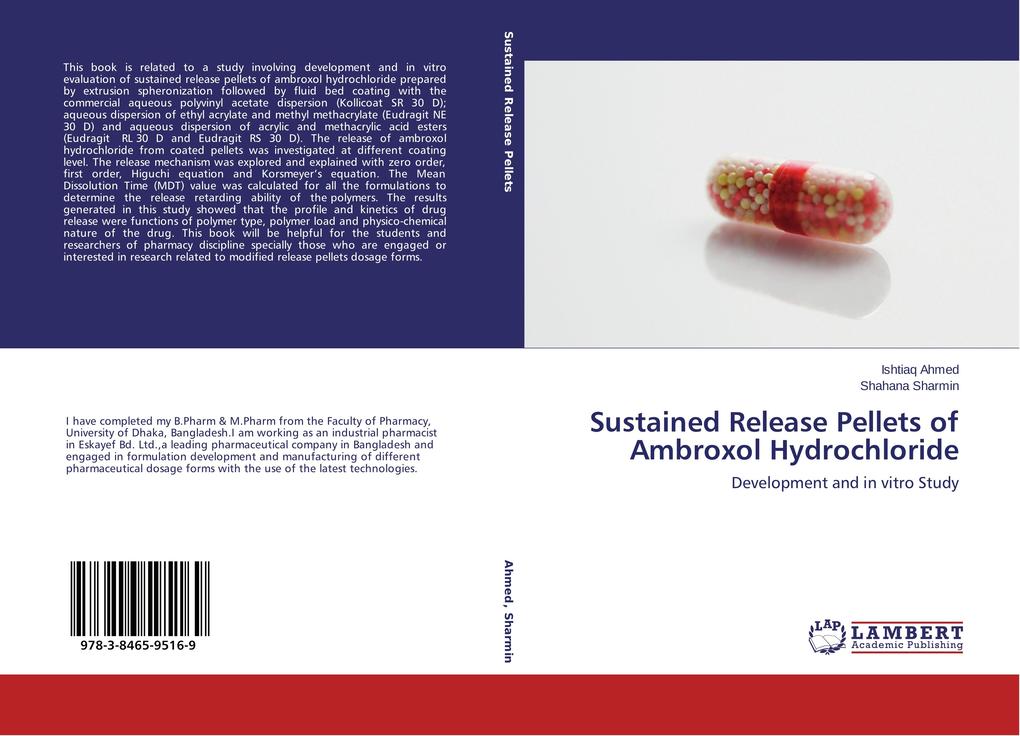 Sustained Release Pellets of Ambroxol Hydrochloride als Taschenbuch