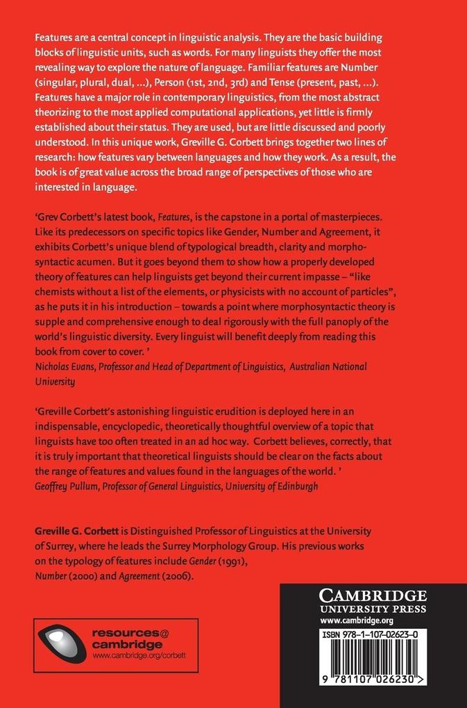 Weitere Ansicht: Features | Greville G. Corbett