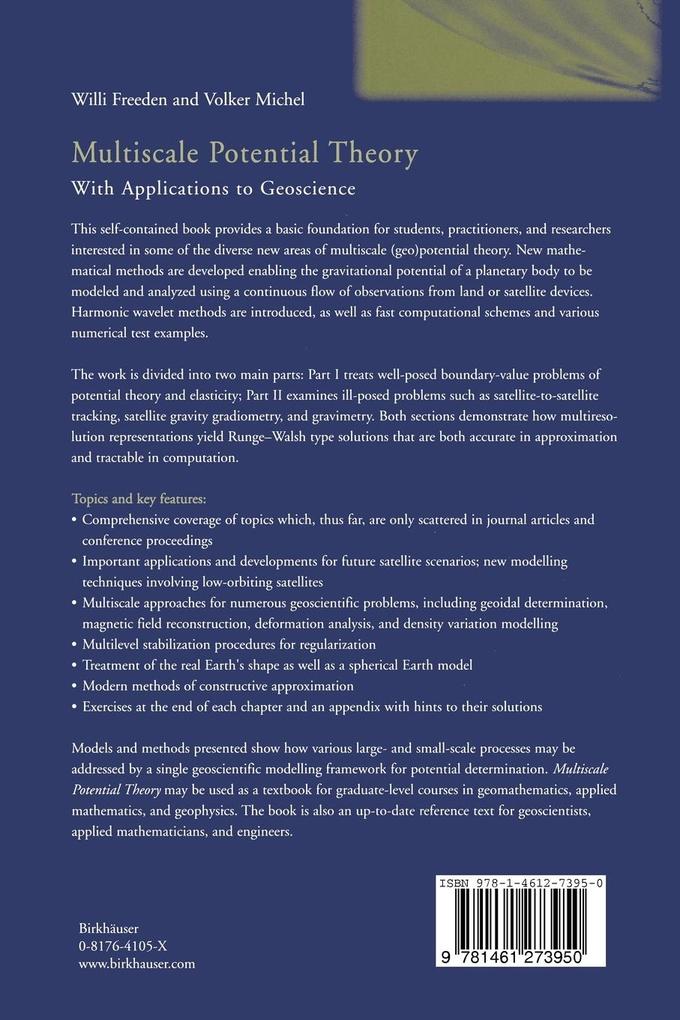 Weitere Ansicht: Multiscale Potential Theory | Willi Freeden, Volker Michel