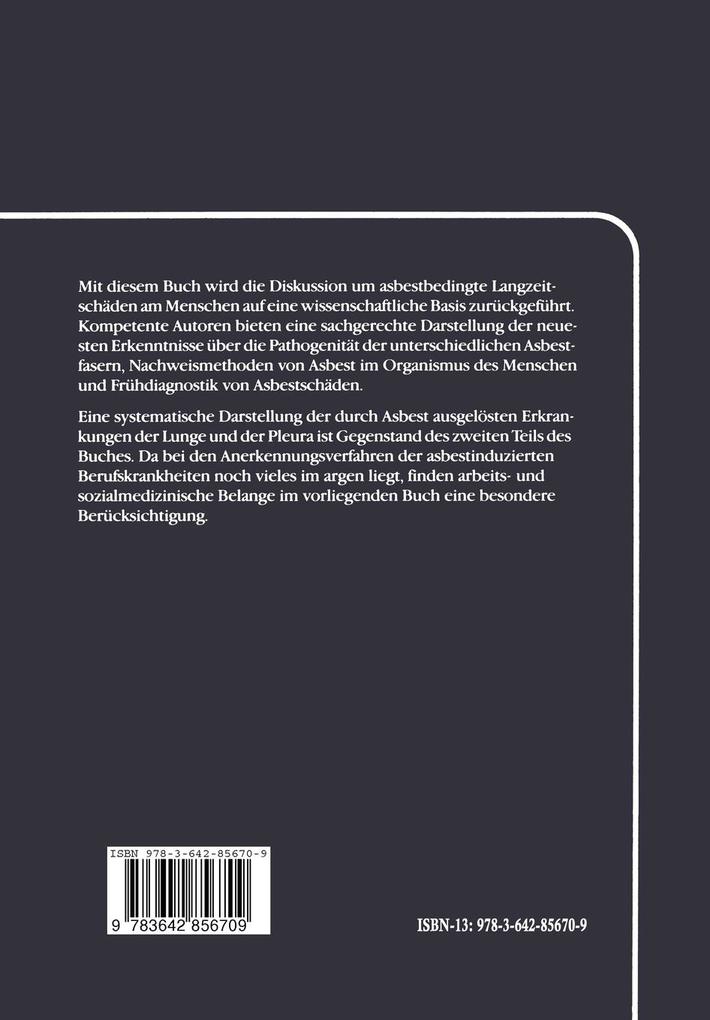 Weitere Ansicht: Asbest und Lunge | Nikolaus Konietzko, H. Teschler