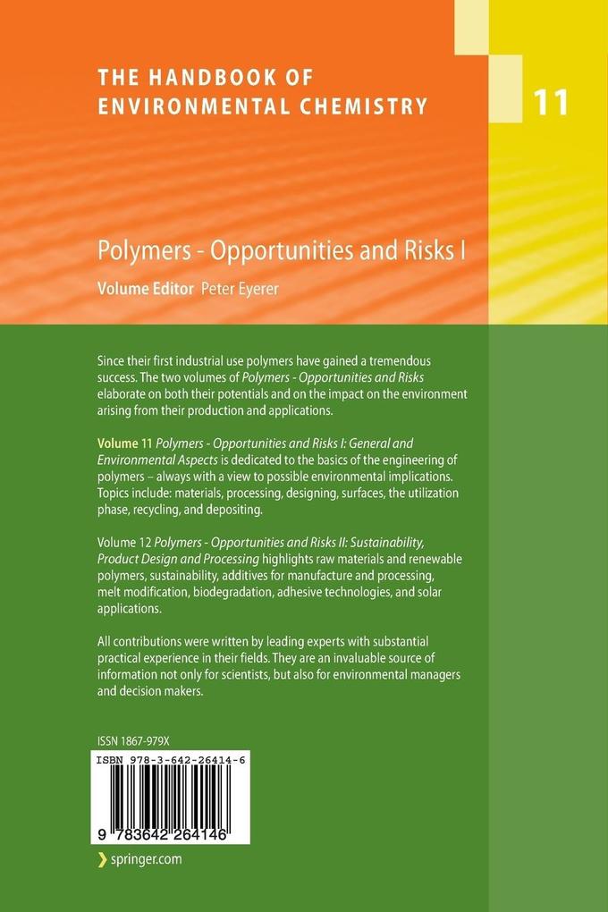Weitere Ansicht: Polymers - Opportunities and Risks I