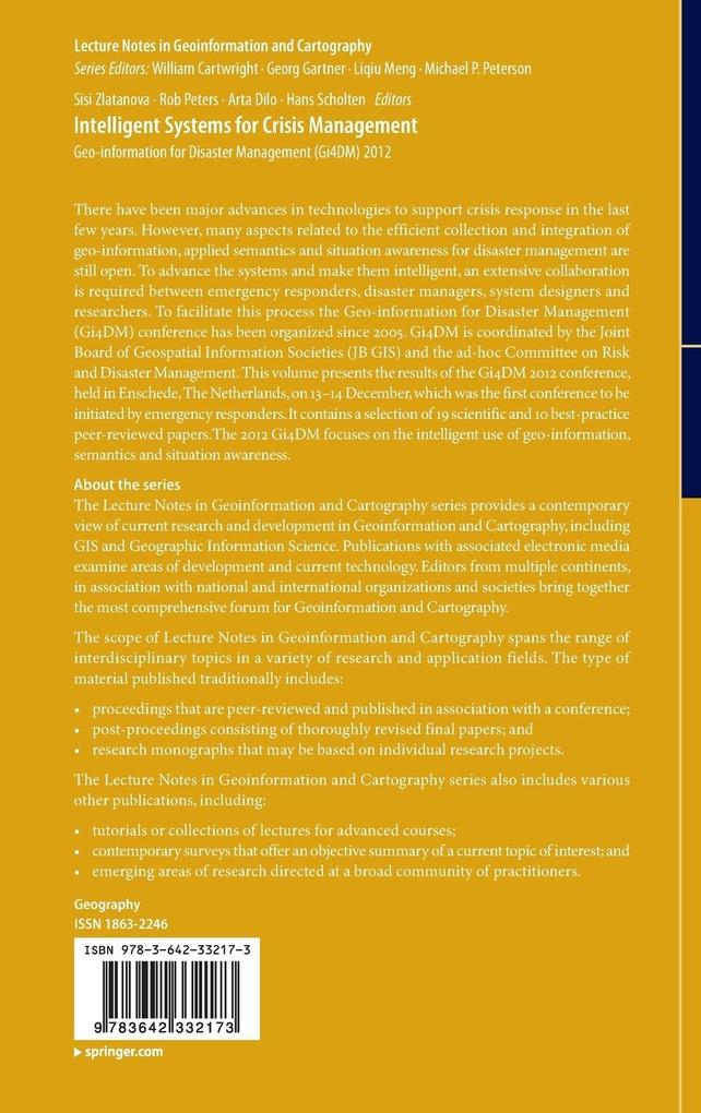 Weitere Ansicht: Intelligent Systems for Crisis Management