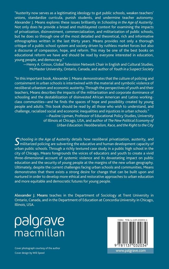 Weitere Ansicht: Schooling in the Age of Austerity | A. Means