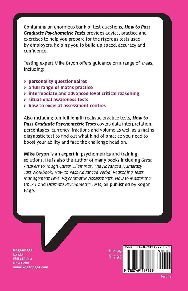 Weitere Ansicht: How to Pass Graduate Psychometric Tests | Mike Bryon