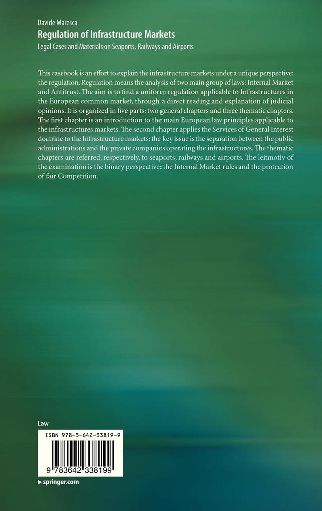 Weitere Ansicht: Regulation of Infrastructure Markets | Davide Maresca