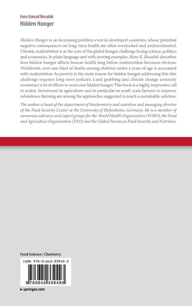 Weitere Ansicht: Hidden Hunger | Hans Konrad Biesalski, Hans K. Biesalski