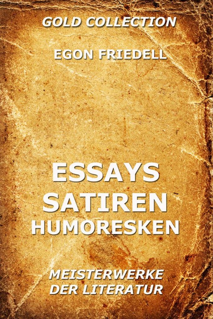 Produktbild: Essays, Satiren, Humoresken | Egon Friedell