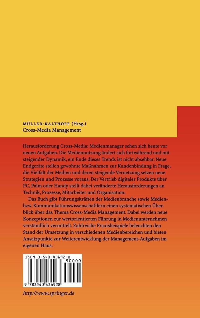 Weitere Ansicht: Cross-Media Management