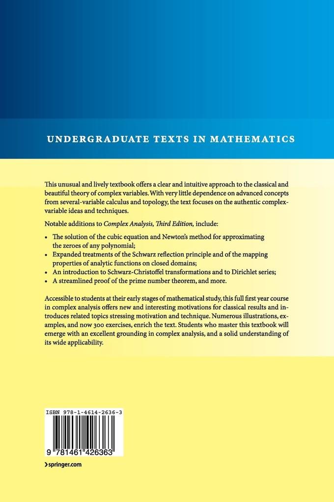 Weitere Ansicht: Complex Analysis | Joseph Bak, Donald J. Newman