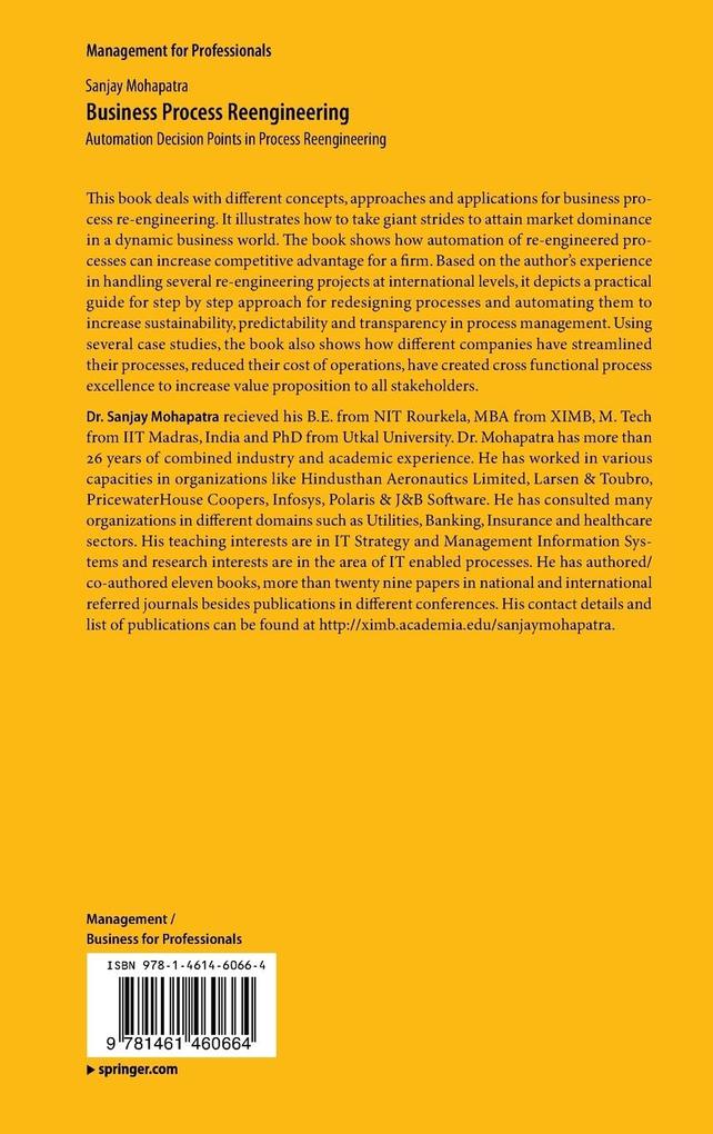 Weitere Ansicht: Business Process Reengineering | Sanjay Mohapatra