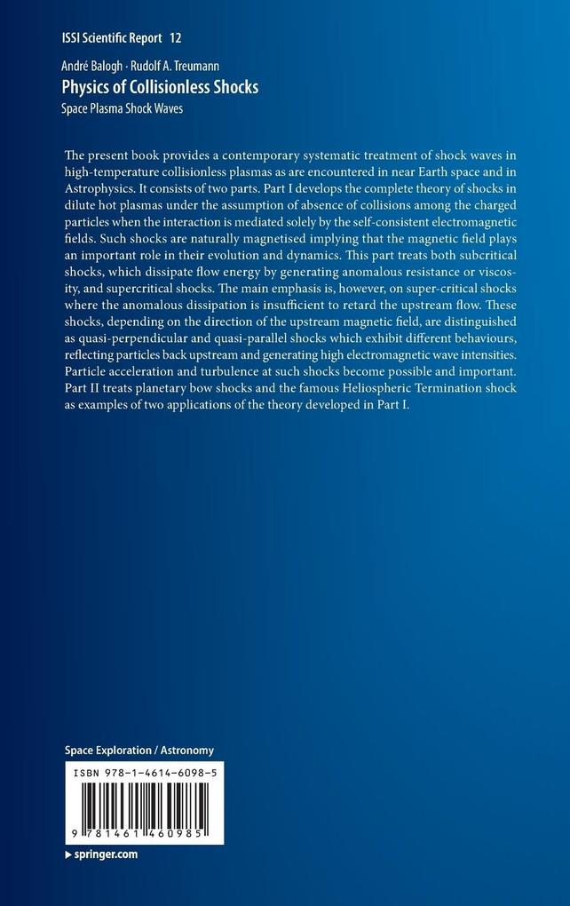 Weitere Ansicht: Physics of Collisionless Shocks | André Balogh, Rudolf A. Treumann