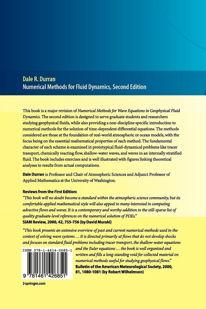 Weitere Ansicht: Numerical Methods for Fluid Dynamics | Dale R. Durran