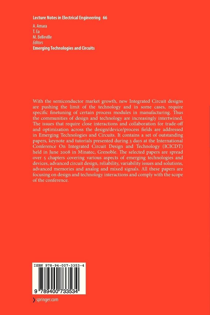 Weitere Ansicht: Emerging Technologies and Circuits