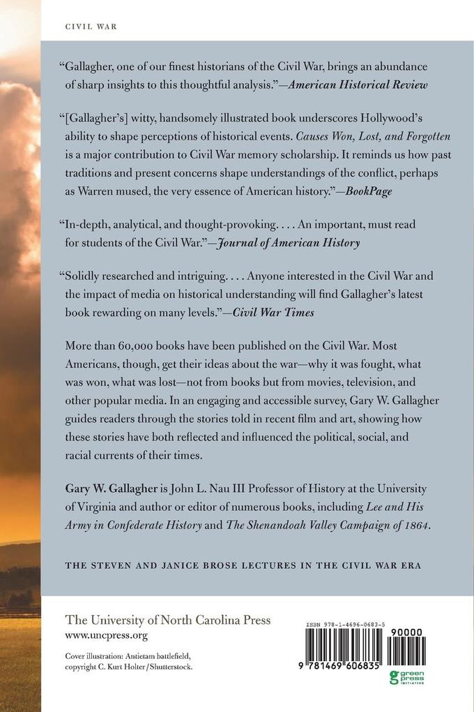 Weitere Ansicht: Causes Won, Lost, and Forgotten | Gary W. Gallagher