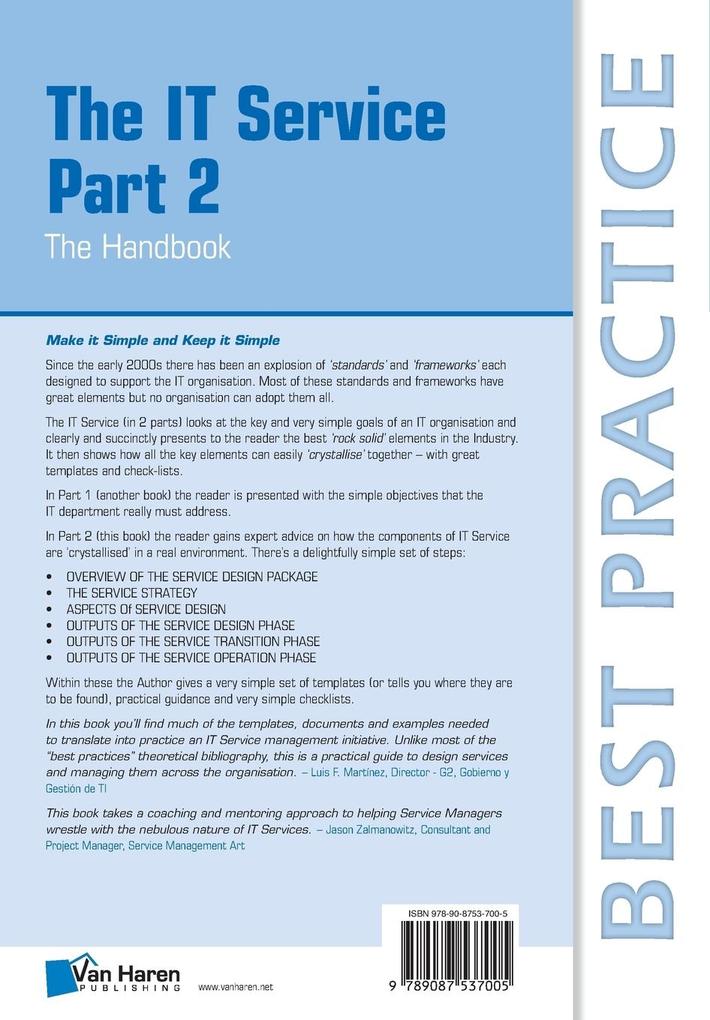 Weitere Ansicht: The IT Service Part 2 - The Handbook | Pierre Bernard
