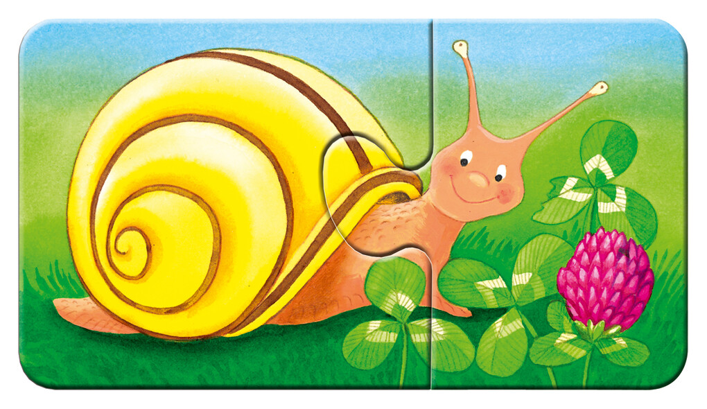 Weitere Ansicht: Tiere im Garten. Puzzle 9 x 2 Teile