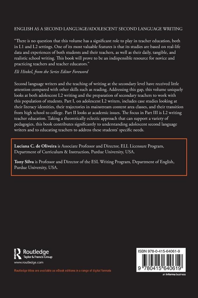 Weitere Ansicht: L2 Writing in Secondary Classrooms