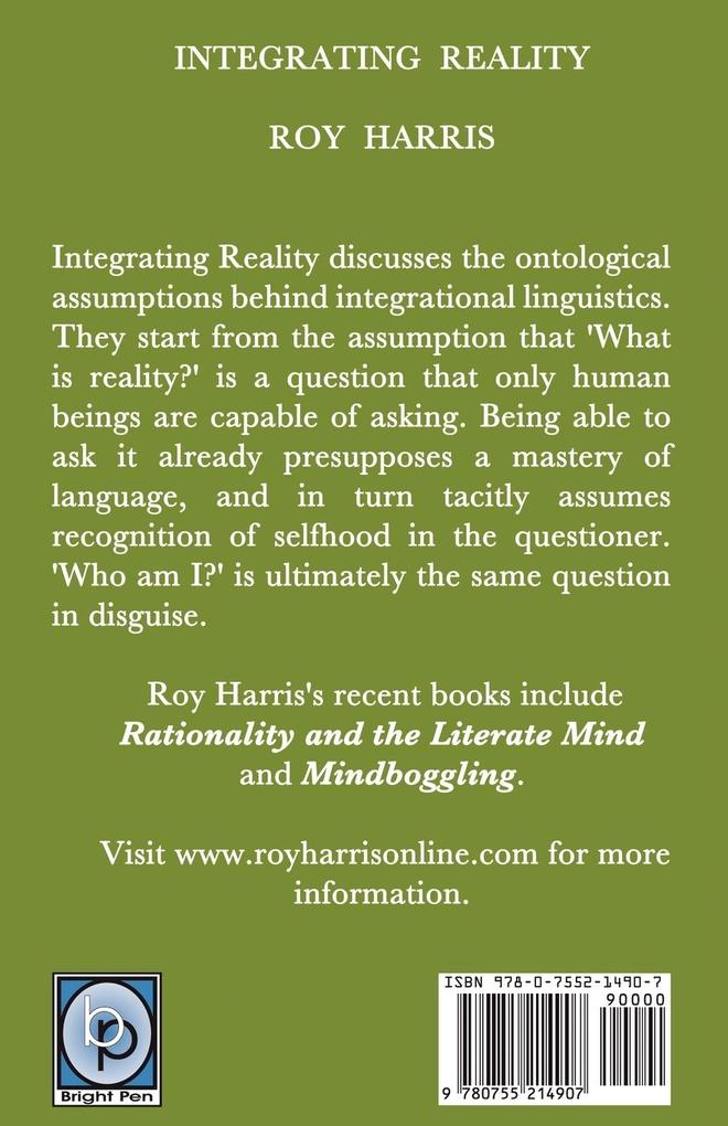 Weitere Ansicht: Integrating Reality | Roy Harris