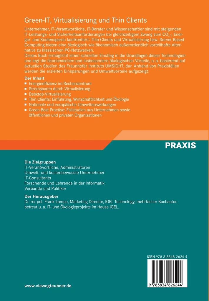 Weitere Ansicht: Green-IT, Virtualisierung und Thin Clients | Frank Lampe