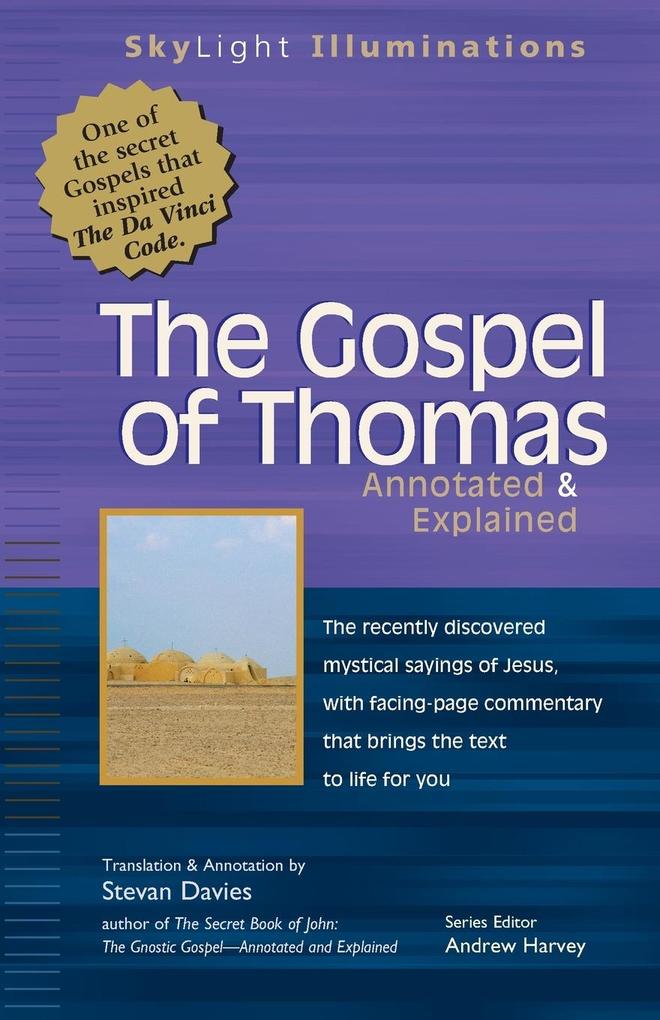 The Gospel of Thomas: Annotated & Explained als Taschenbuch