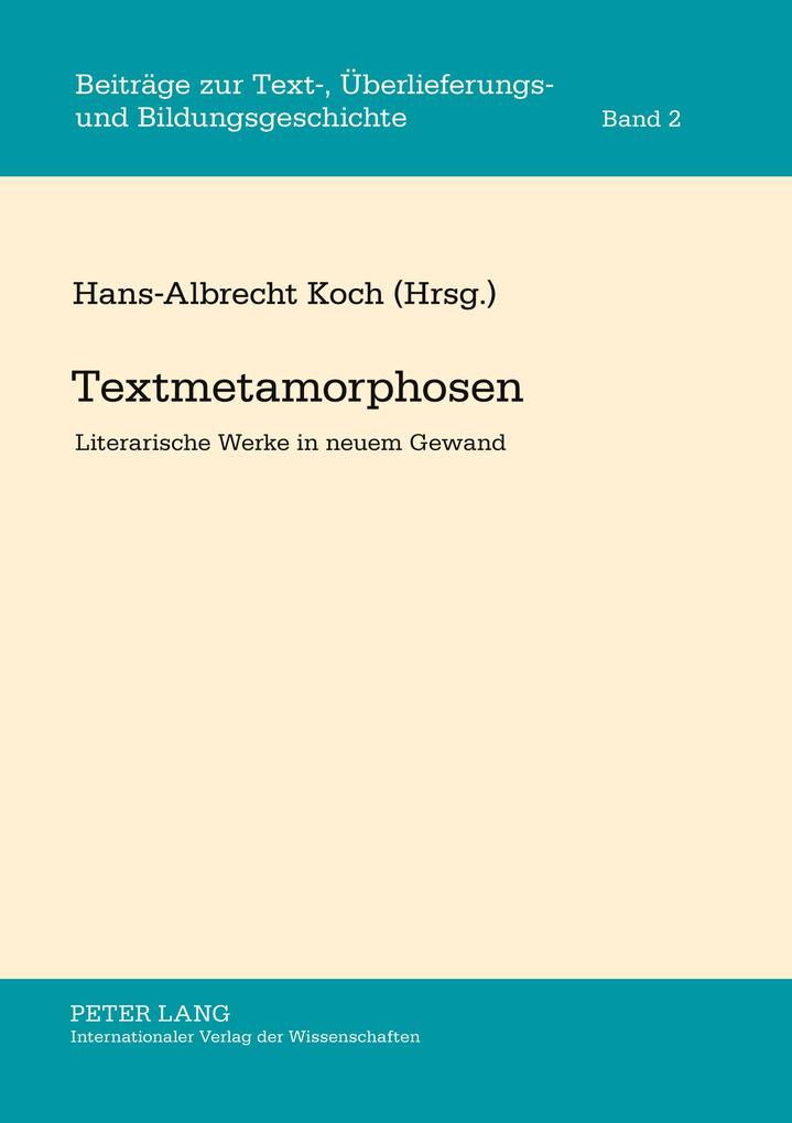 Produktbild: Textmetamorphosen