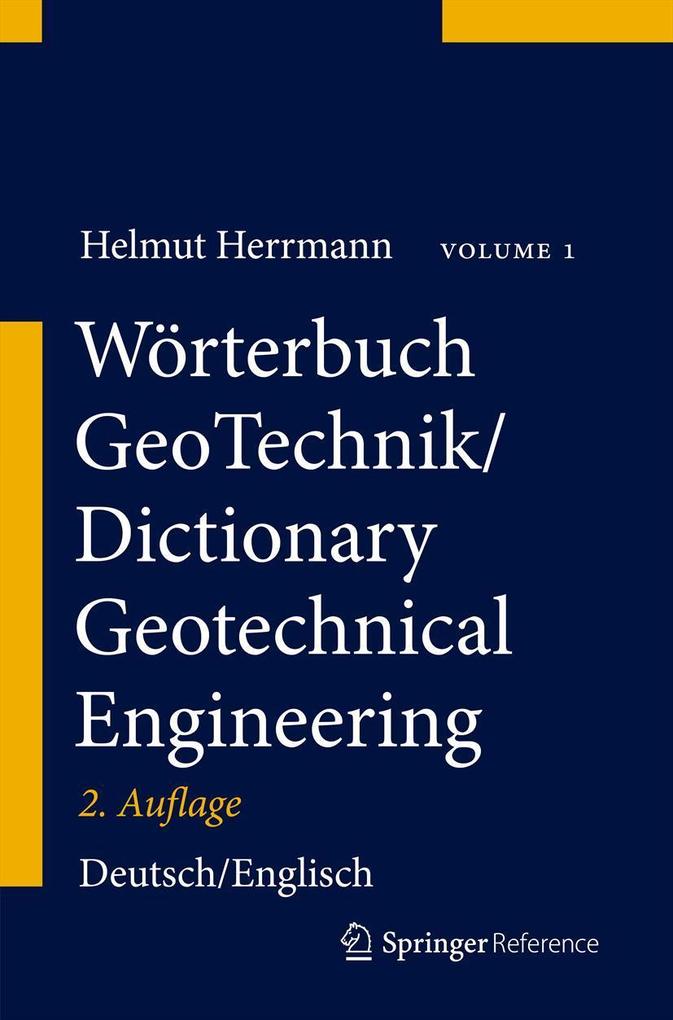 Produktbild: Wörterbuch GeoTechnik/Dictionary Geotechnical Engineering | Helmut Herrmann, Herbert Bucksch
