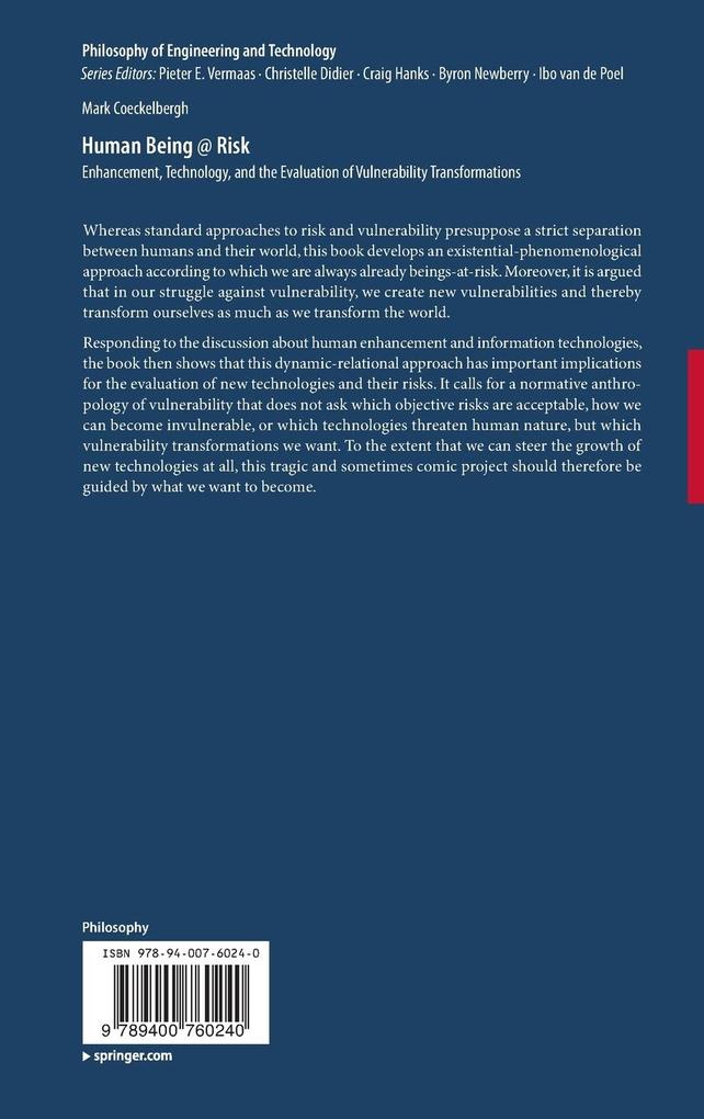 Weitere Ansicht: Human Being @ Risk | Mark Coeckelbergh