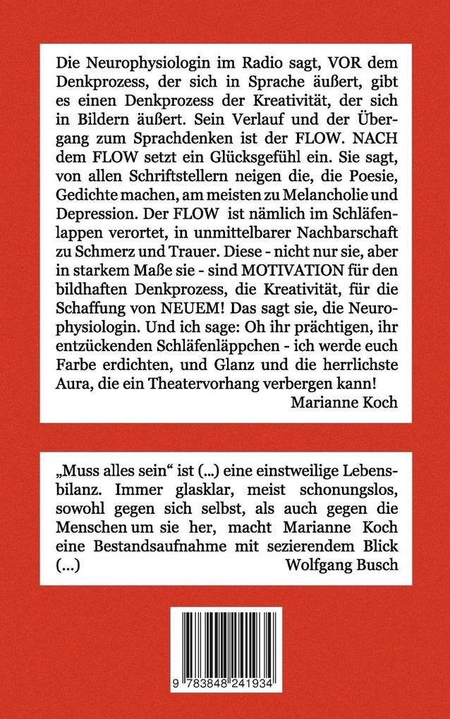 Weitere Ansicht: Muss alles sein | Marianne Koch