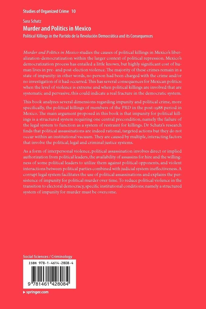 Weitere Ansicht: Murder and Politics in Mexico | Sara Schatz