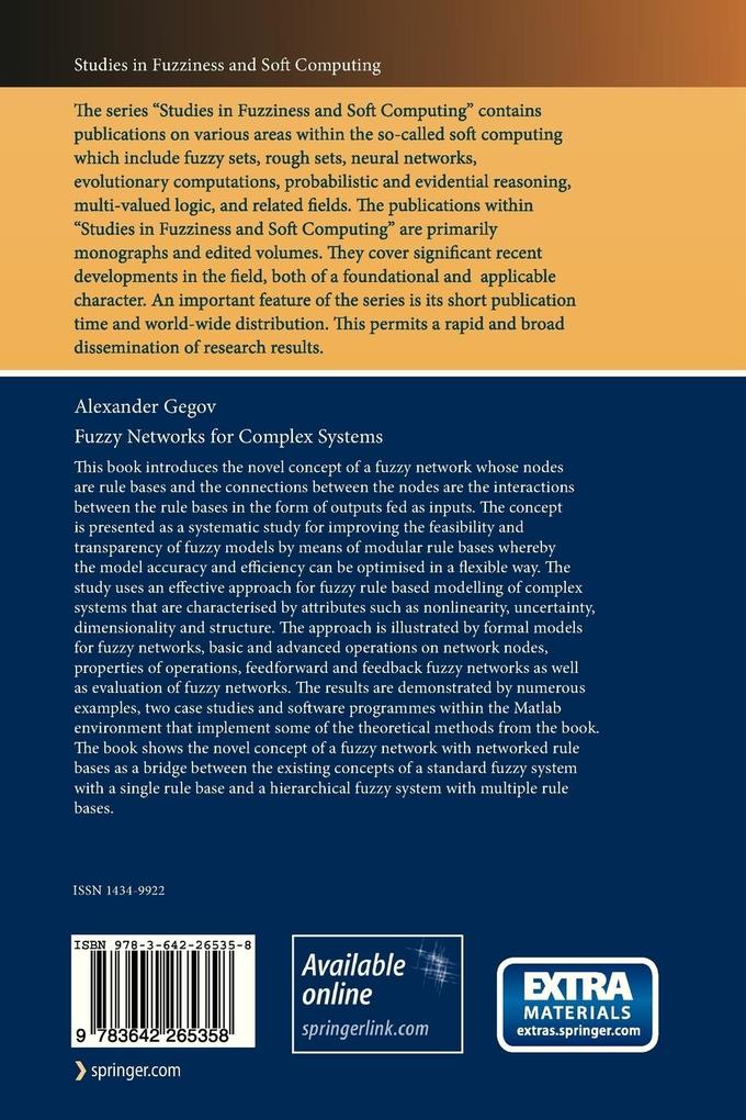 Weitere Ansicht: Fuzzy Networks for Complex Systems | Alexander Gegov
