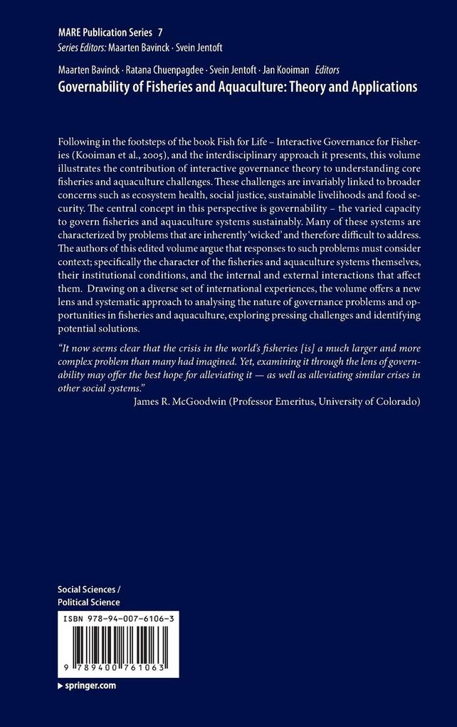 Weitere Ansicht: Governability of Fisheries and Aquaculture: Theory and Applications