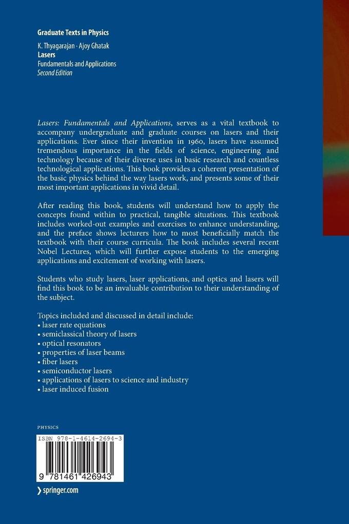 Weitere Ansicht: Lasers | Ajoy Ghatak, K. Thyagarajan