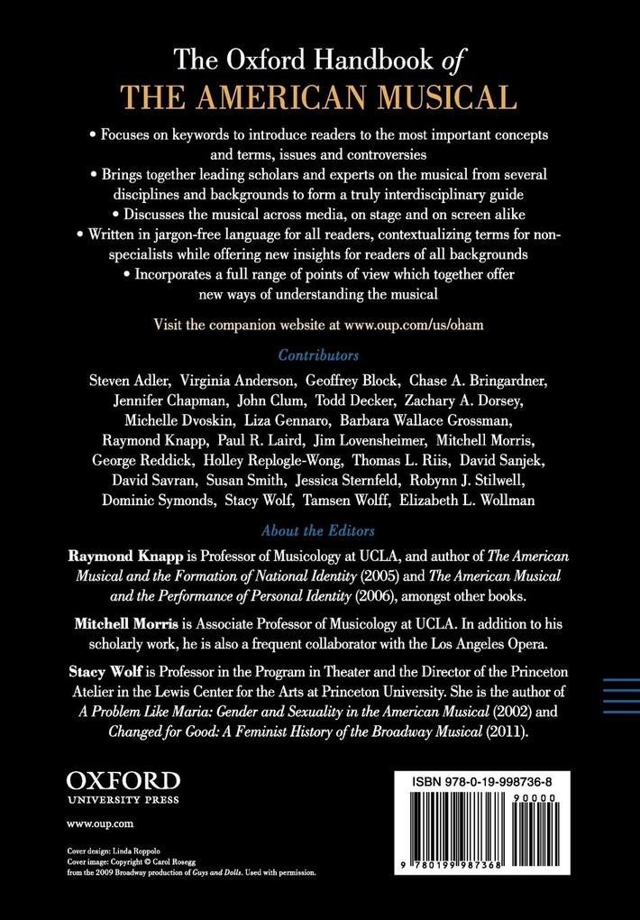 Weitere Ansicht: The Oxford Handbook of the American Musical