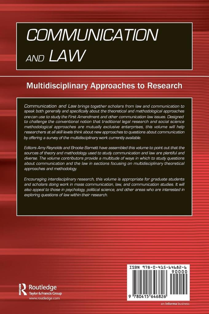 Weitere Ansicht: Communication and Law