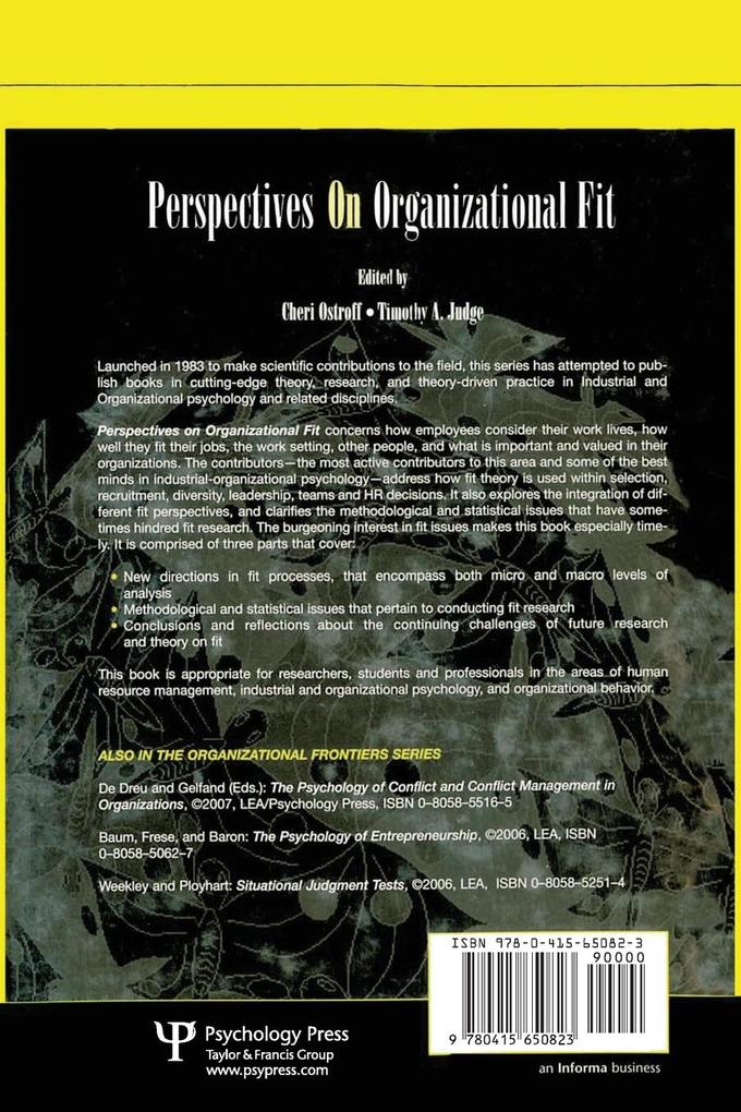 Weitere Ansicht: Perspectives on Organizational Fit