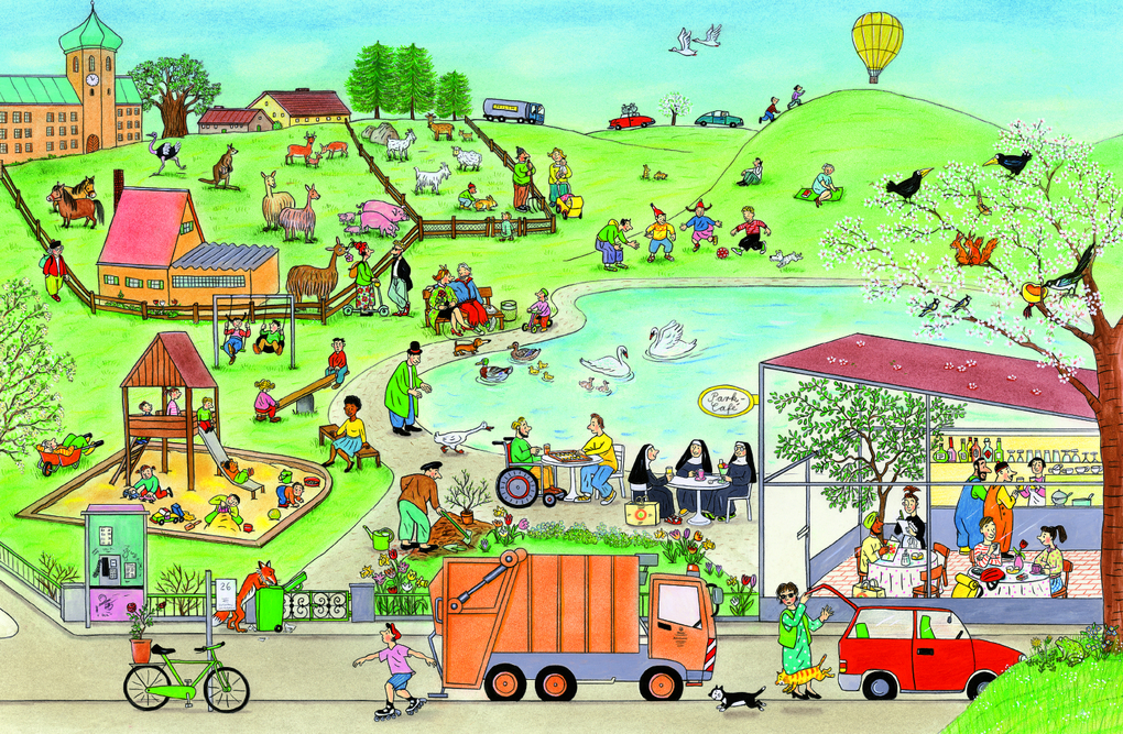 Weitere Ansicht: Frühlings-Wimmel-Hinhörbuch | Rotraut Susanne Berner