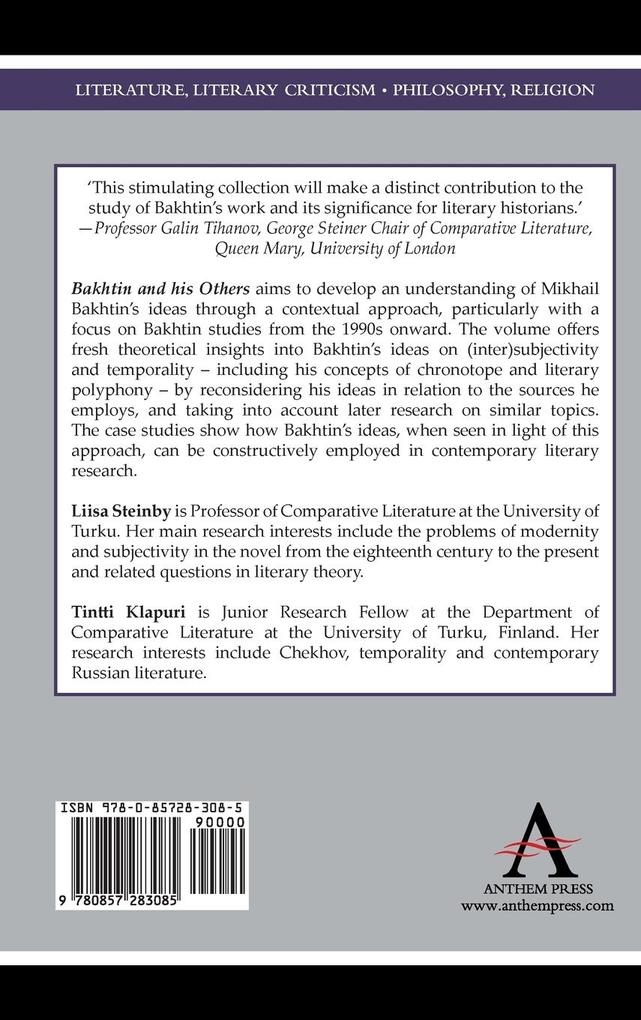 Weitere Ansicht: Bakhtin and his Others