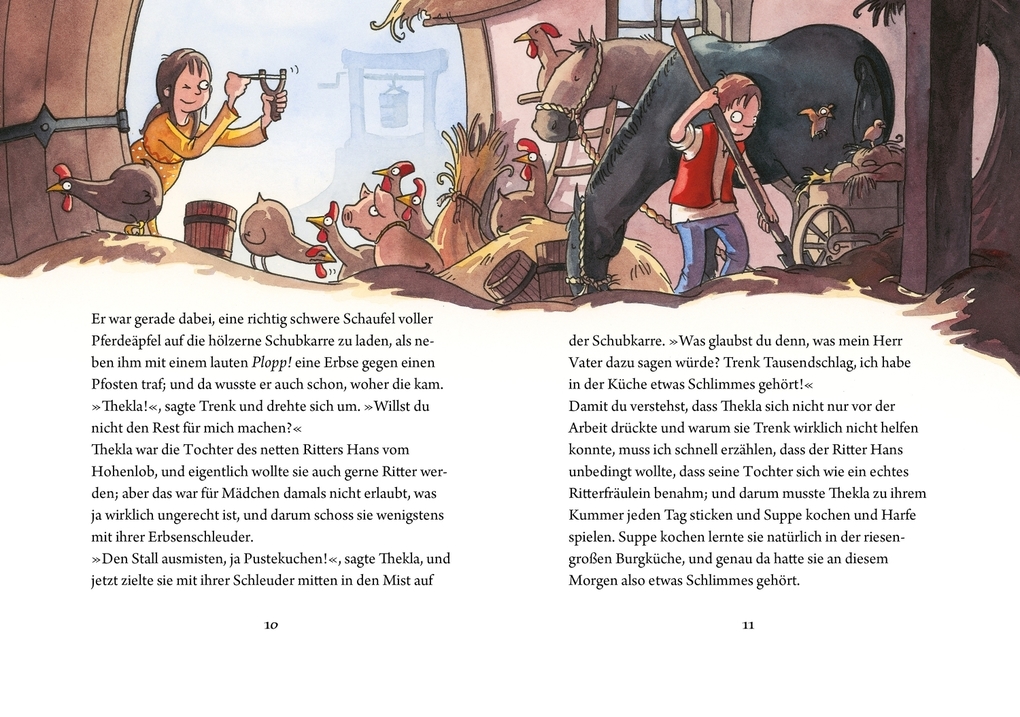 Weitere Ansicht: Der kleine Ritter Trenk und der ganz gemeine Zahnwurm | Kirsten Boie