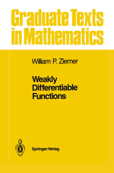 Produktbild: Weakly Differentiable Functions | William P. Ziemer