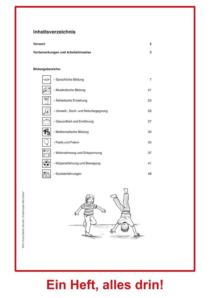 Weitere Ansicht: Projektmappe Kita aktiv: Mein Körper | Sonja Zeletzki