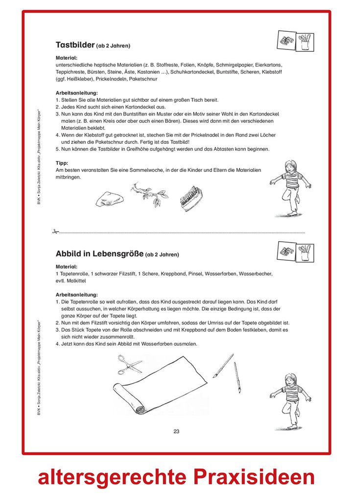 Weitere Ansicht: Projektmappe Kita aktiv: Mein Körper | Sonja Zeletzki