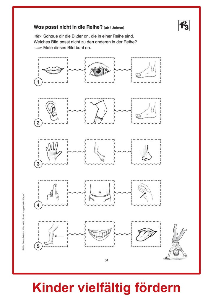 Weitere Ansicht: Projektmappe Kita aktiv: Mein Körper | Sonja Zeletzki