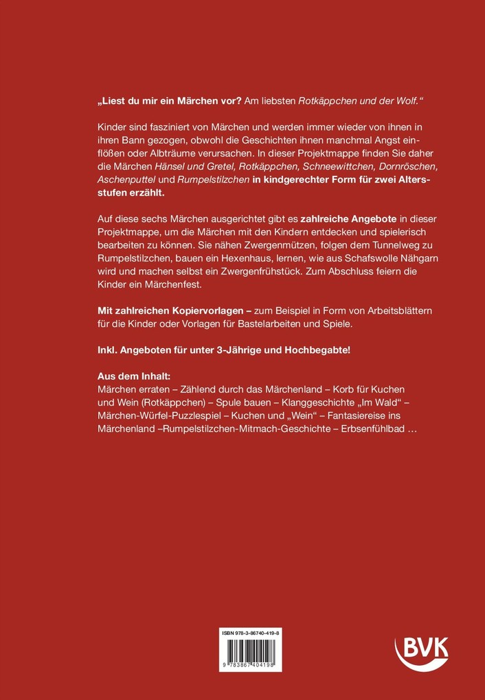 Weitere Ansicht: Kita aktiv Märchen | Cornelia Emde